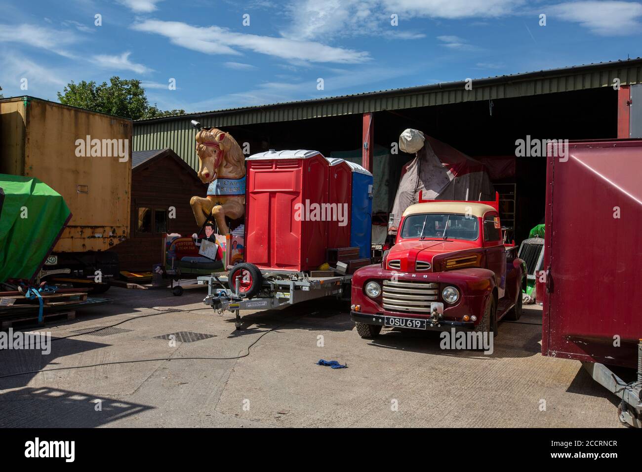 Carters Steam Fair, dirigé par Jobs et Georgina carter, manèges d'époque fondés en 1977 par John et Anna carter, Maidenhead, Angleterre, Royaume-Uni Banque D'Images