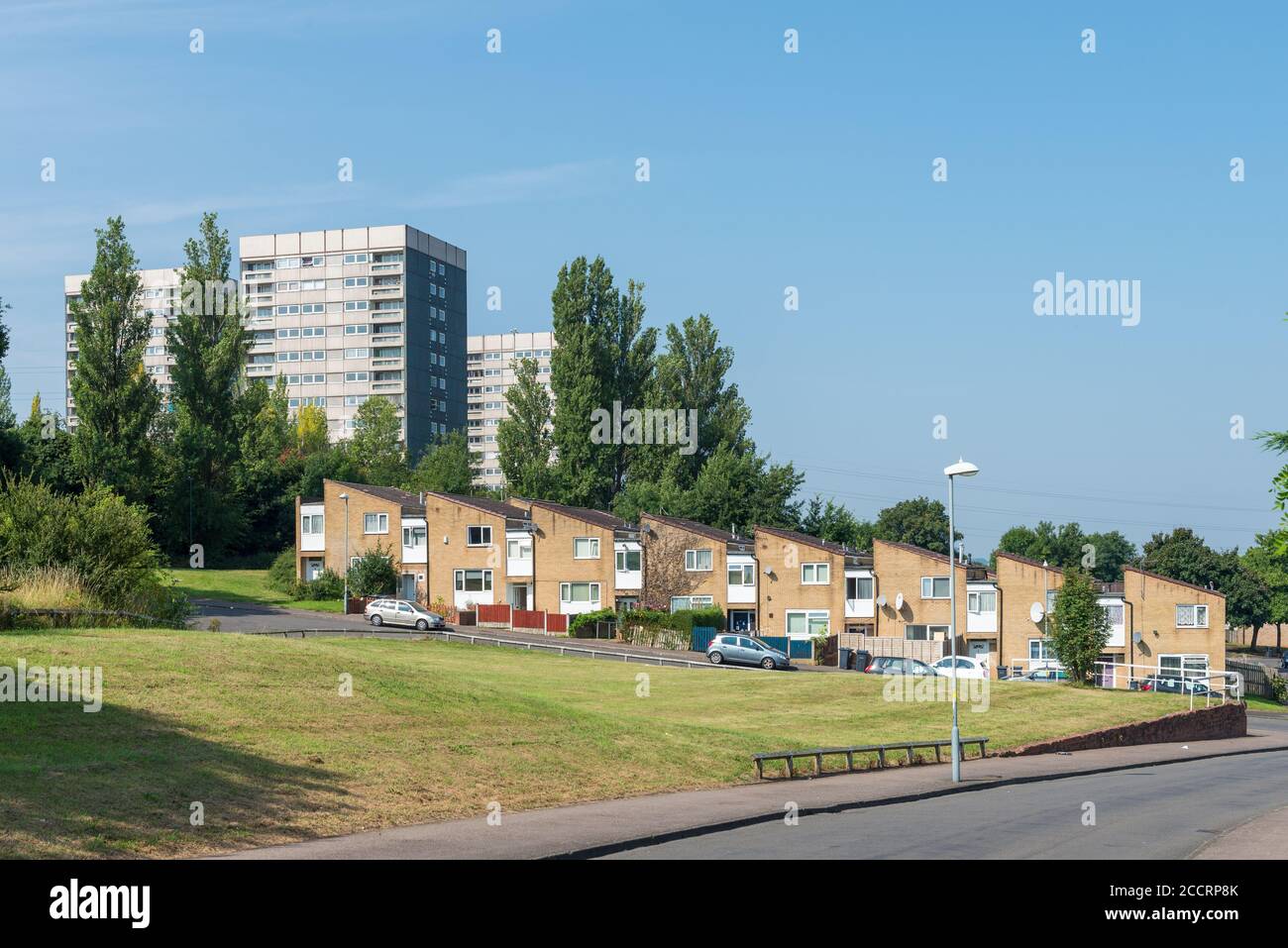 Logement du Conseil à Druids Heath, Birmingham, Royaume-Uni Banque D'Images