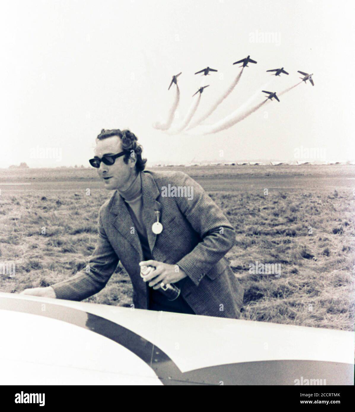 Prince William de Gloucester un membre de la famille royale britannique a été tué avec son copilote Vyrel Mitchell lors de la course Goodyear Air à l'aérodrome de Halfpenny Green à Bobbington, près de Wolverhampton dans les West Midlands d'Angleterre, le lundi 28 août 1972. Photos de Ray Bradbury. Banque D'Images