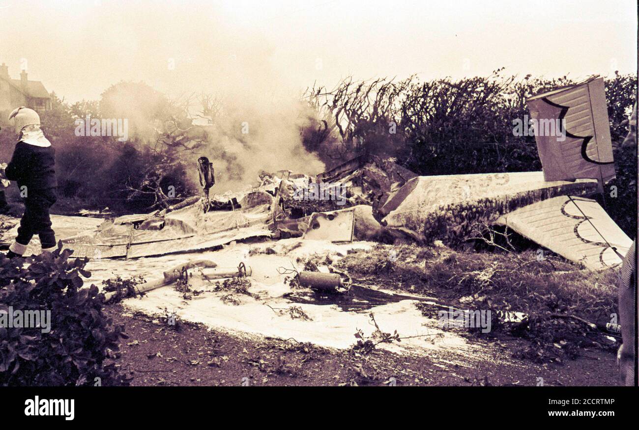 Prince William de Gloucester un membre de la famille royale britannique a été tué avec son copilote Vyrel Mitchell lors de la course Goodyear Air à l'aérodrome de Halfpenny Green à Bobbington, près de Wolverhampton dans les West Midlands d'Angleterre, le lundi 28 août 1972. Photos de Ray Bradbury. Banque D'Images