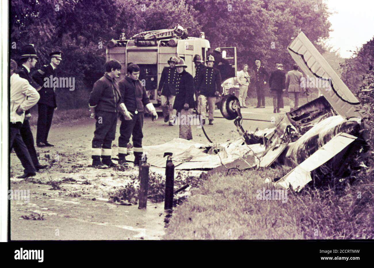 Prince William de Gloucester un membre de la famille royale britannique a été tué avec son copilote Vyrel Mitchell lors de la course Goodyear Air à l'aérodrome de Halfpenny Green à Bobbington, près de Wolverhampton dans les West Midlands d'Angleterre, le lundi 28 août 1972. Photos de Ray Bradbury. Banque D'Images
