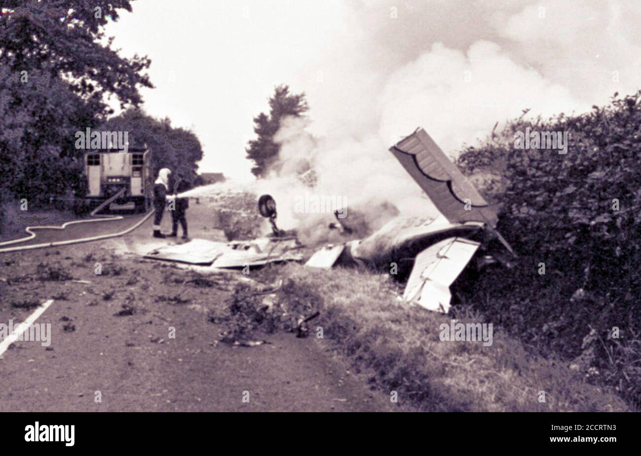 Prince William de Gloucester un membre de la famille royale britannique a été tué avec son copilote Vyrel Mitchell lors de la course Goodyear Air à l'aérodrome de Halfpenny Green à Bobbington, près de Wolverhampton dans les West Midlands d'Angleterre, le lundi 28 août 1972. Photos de Ray Bradbury. Banque D'Images