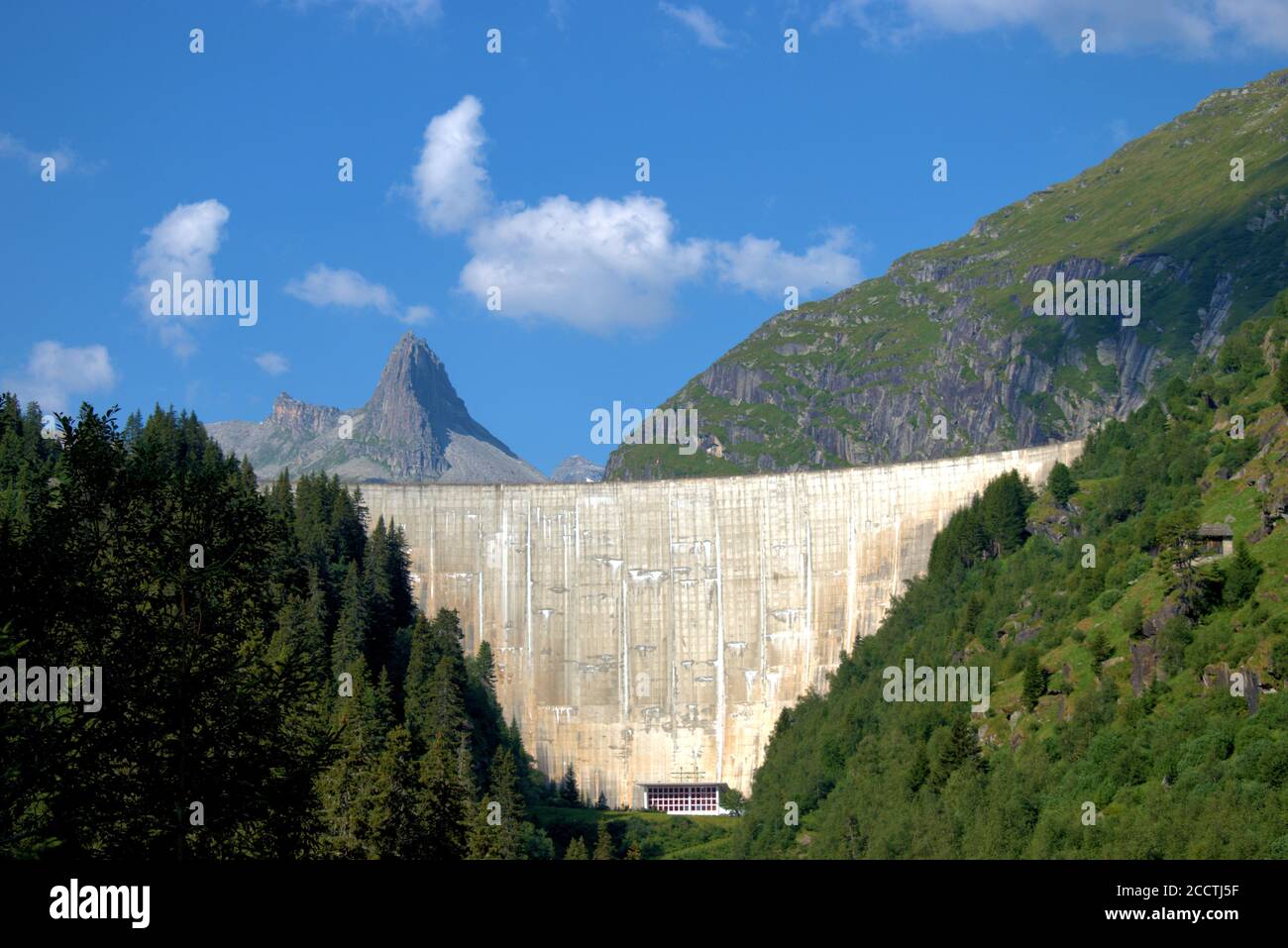 Barrage de Zervreila en Suisse Banque D'Images