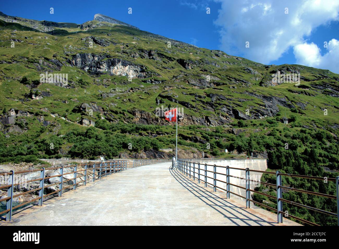 Barrage de Zervreila en Suisse Banque D'Images