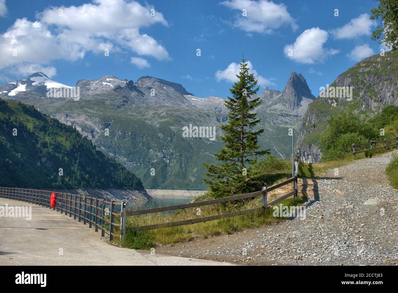 Paysage rural à Zervreila en Suisse Banque D'Images