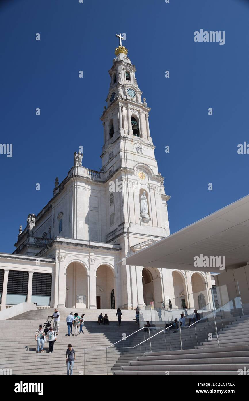 Fatima Portugal à l'intérieur de l'église et via sacra photos dedans Fatima à l'intérieur de l'église Portugal Banque D'Images