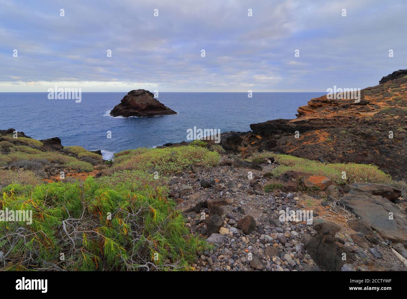 Plage de Los Roques de Fasnia, Tenerife, île des Canaries, Espagne. Banque D'Images