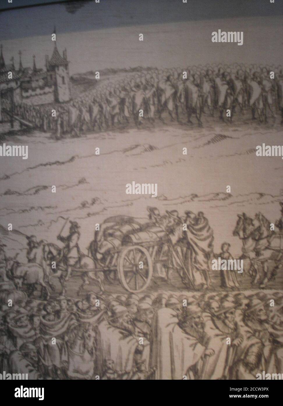 Les Juifs exilés de Vienne 1670. Banque D'Images