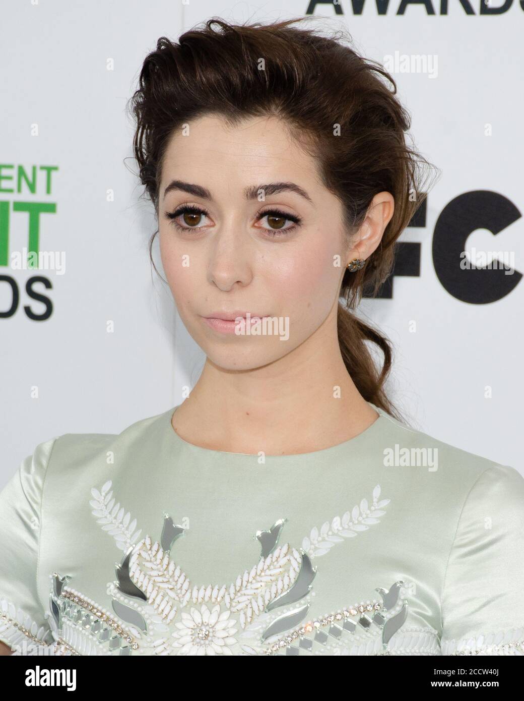 1 mars 2014, Santa Monica, Californie, États-Unis: Cristin Milioti participe au film Independent Spirit Award 2014. (Image crédit : © Billy Bennight/ZUMA Wire) Banque D'Images