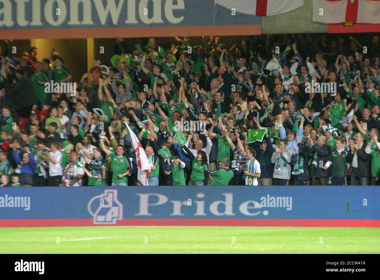 07 septembre 2005. Windsor Park, Belfast, Irlande du Nord. Football international – coupe du monde de la FIFA 2006 Groupe 6 qualificateur, Irlande du Nord 1 Angleterre 0. Banque D'Images