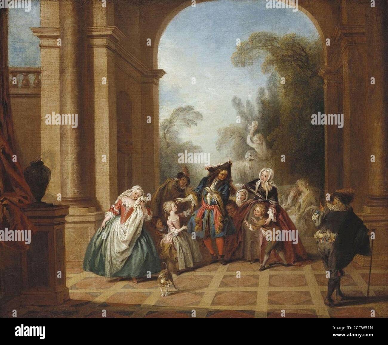 Jean-Baptiste-Joseph Pater (1695-1736) - Monsieur de Pourceaugnac Banque D'Images