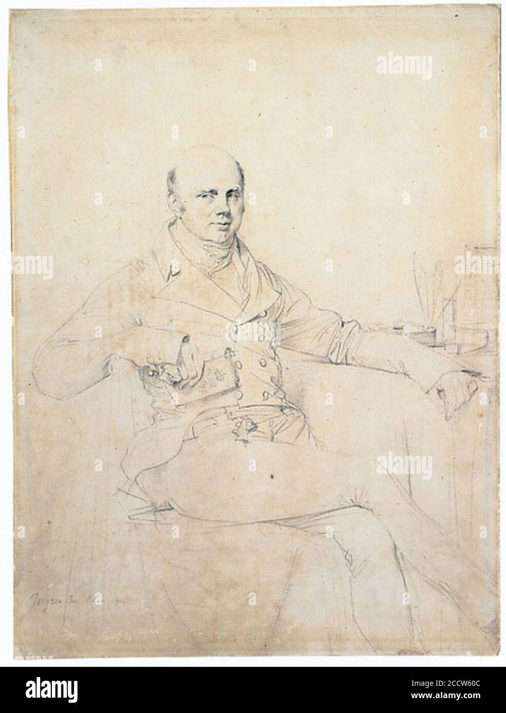 Jean Auguste Dominique Ingres - John Russell Sixième duc de Bedford. Banque D'Images