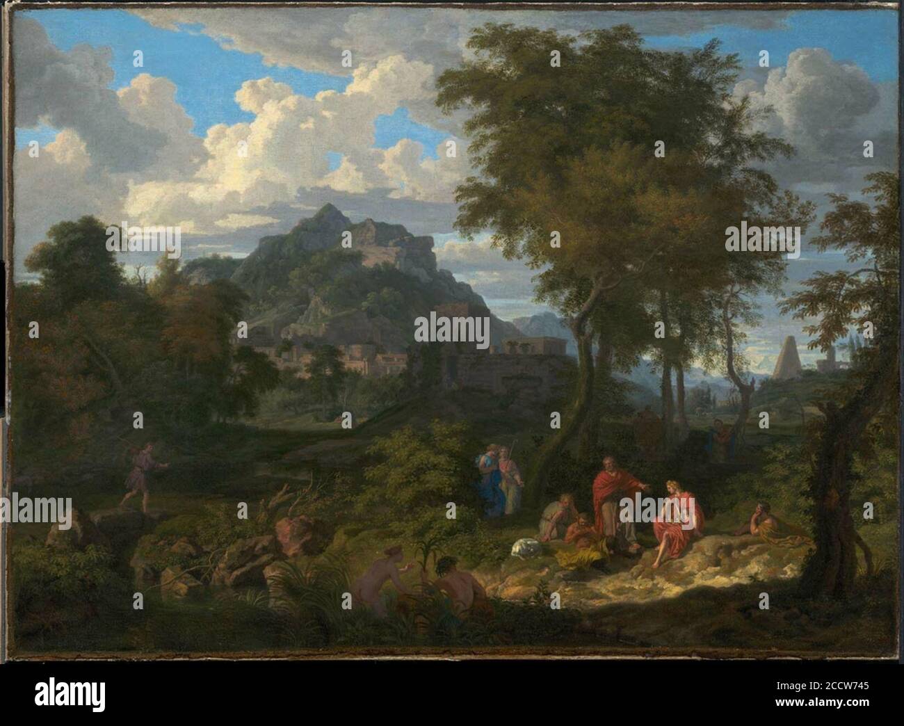 Johannes Glauber - King Midas jugeant le Concours musical entre PAN et Apollo Banque D'Images