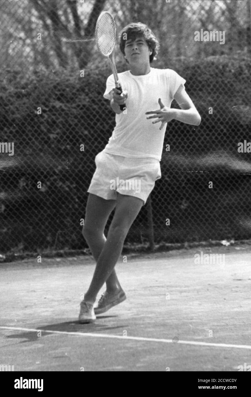 Jeb Bush jouant au tennis 2905. Banque D'Images