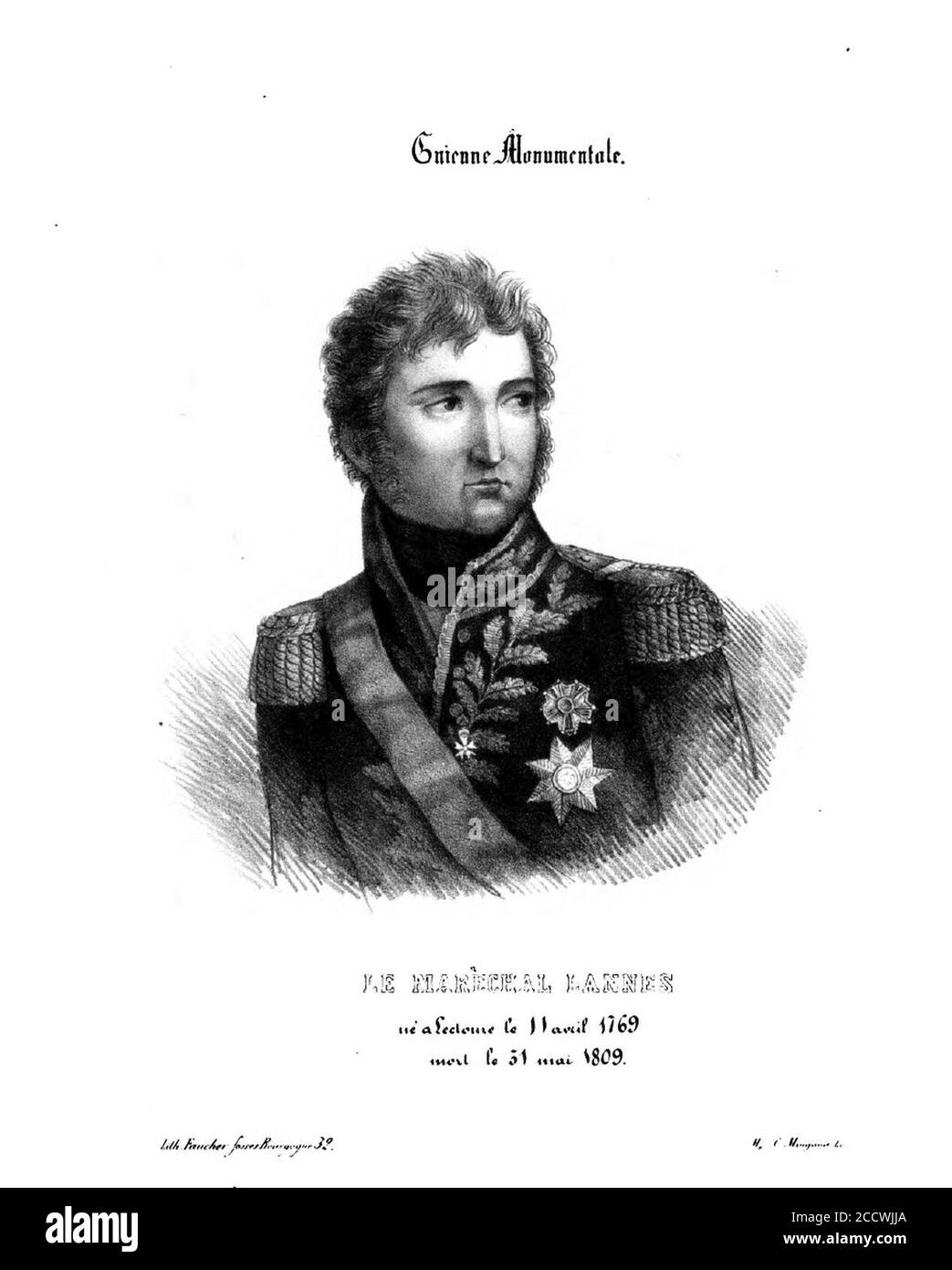 Jean Lannes (DuPourneau 1842). Banque D'Images