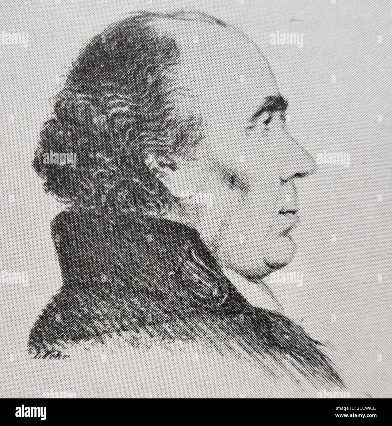 Johann Christian Friedrich Haeffner x L Fehr. Banque D'Images