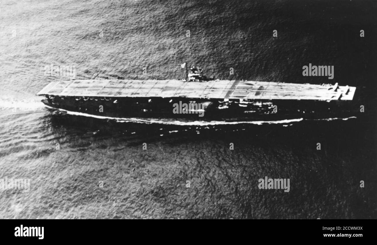 Japanese.aircraft.carrier.akagi. Banque D'Images