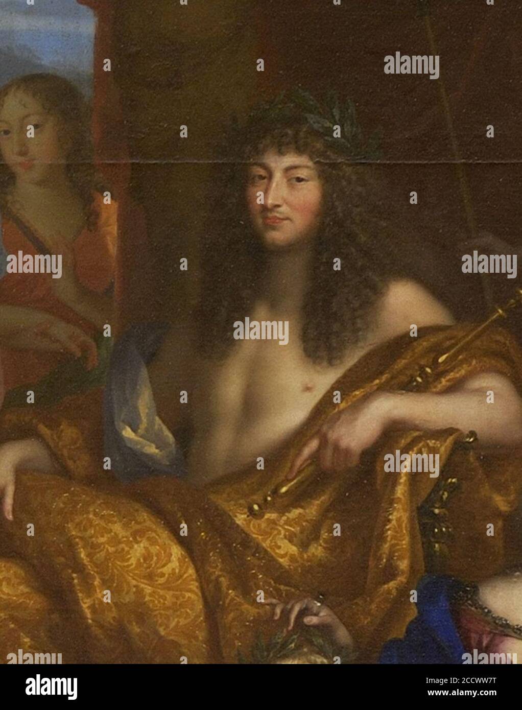 Jean Nocret - Louis XIV et la famille royale Banque D'Images