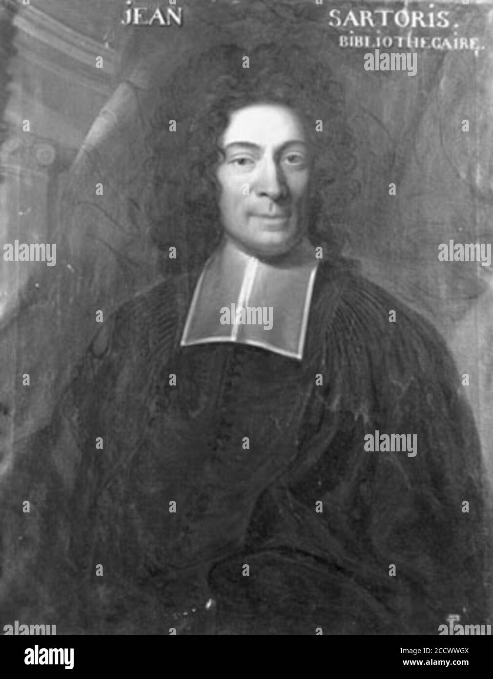 Jean Sartoris (1656-1721), théologien genevois, bibliothécaire. Banque D'Images