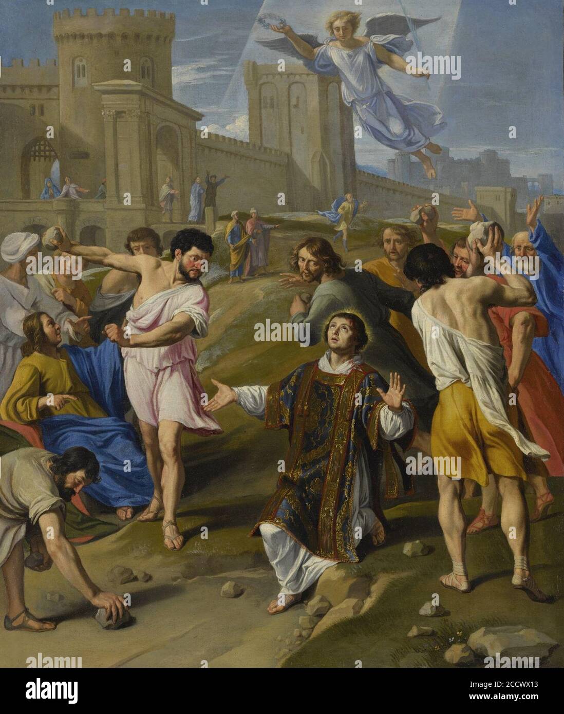 Jean-Baptiste de Champaigne - le martyre de Saint Stephen. Banque D'Images