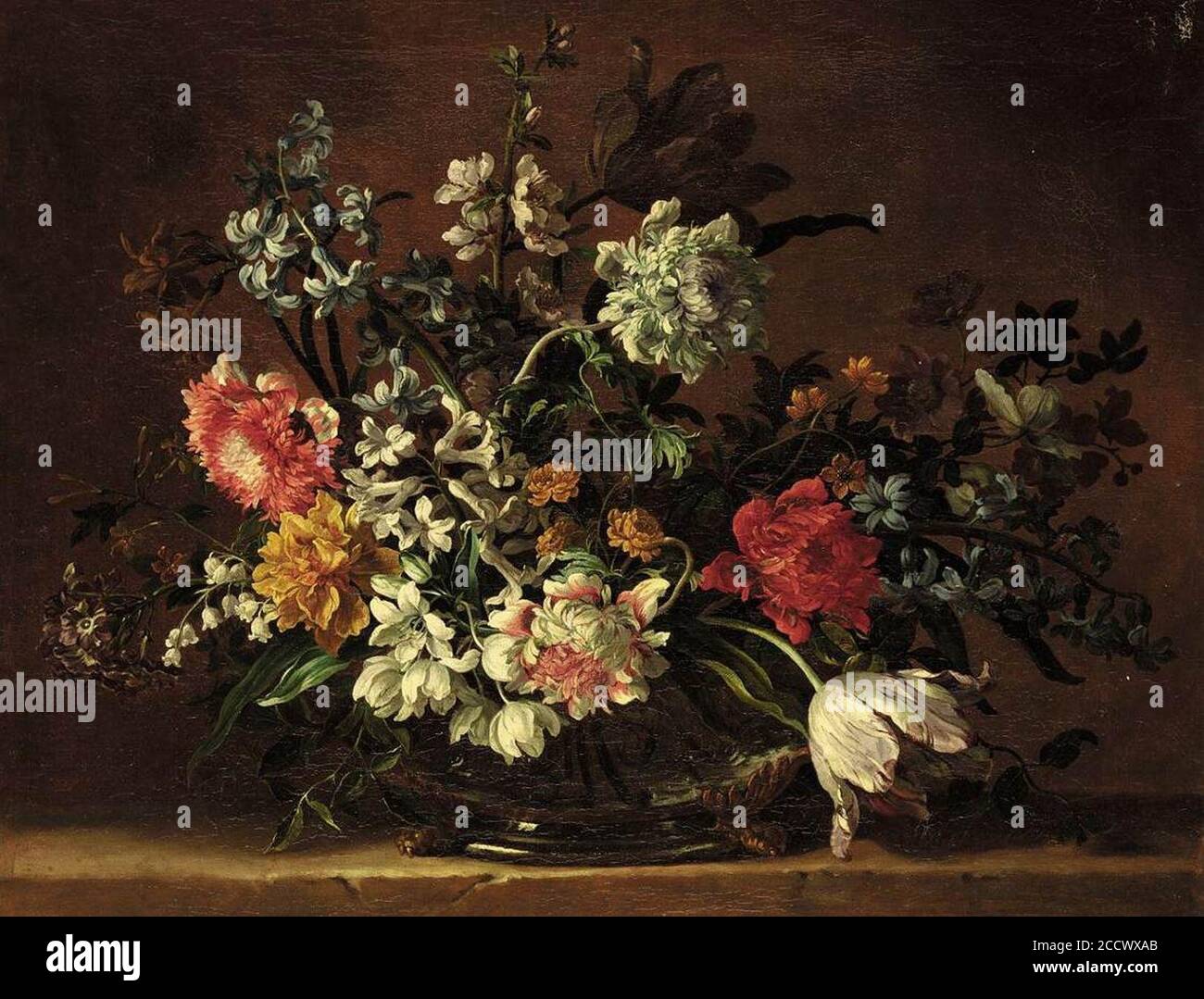 Jean-Baptiste Monnoyer - encore-vie des fleurs Banque D'Images