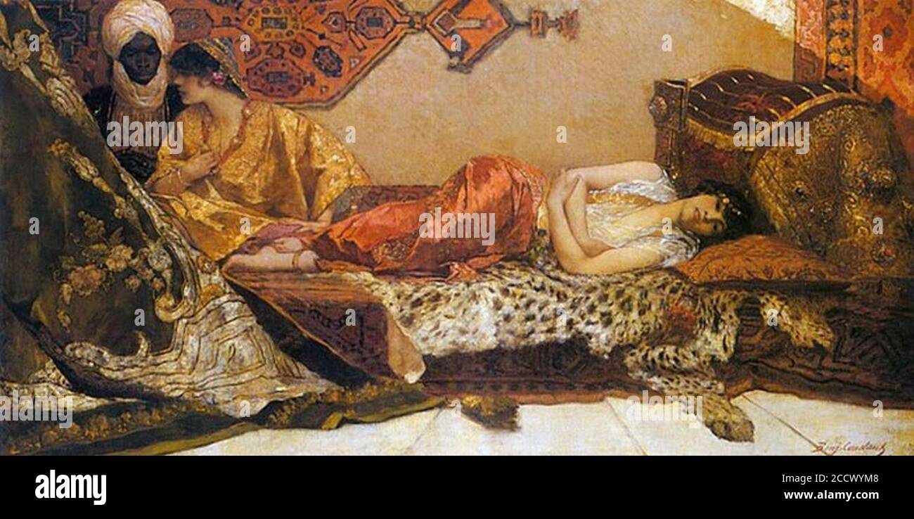 Jean-Joseph Benjamin-constant - Odalisque. Banque D'Images
