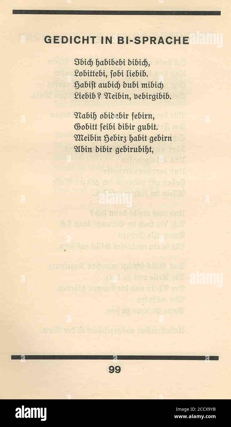 Joachim Ringelnatz - Allerdings - 099. Banque D'Images