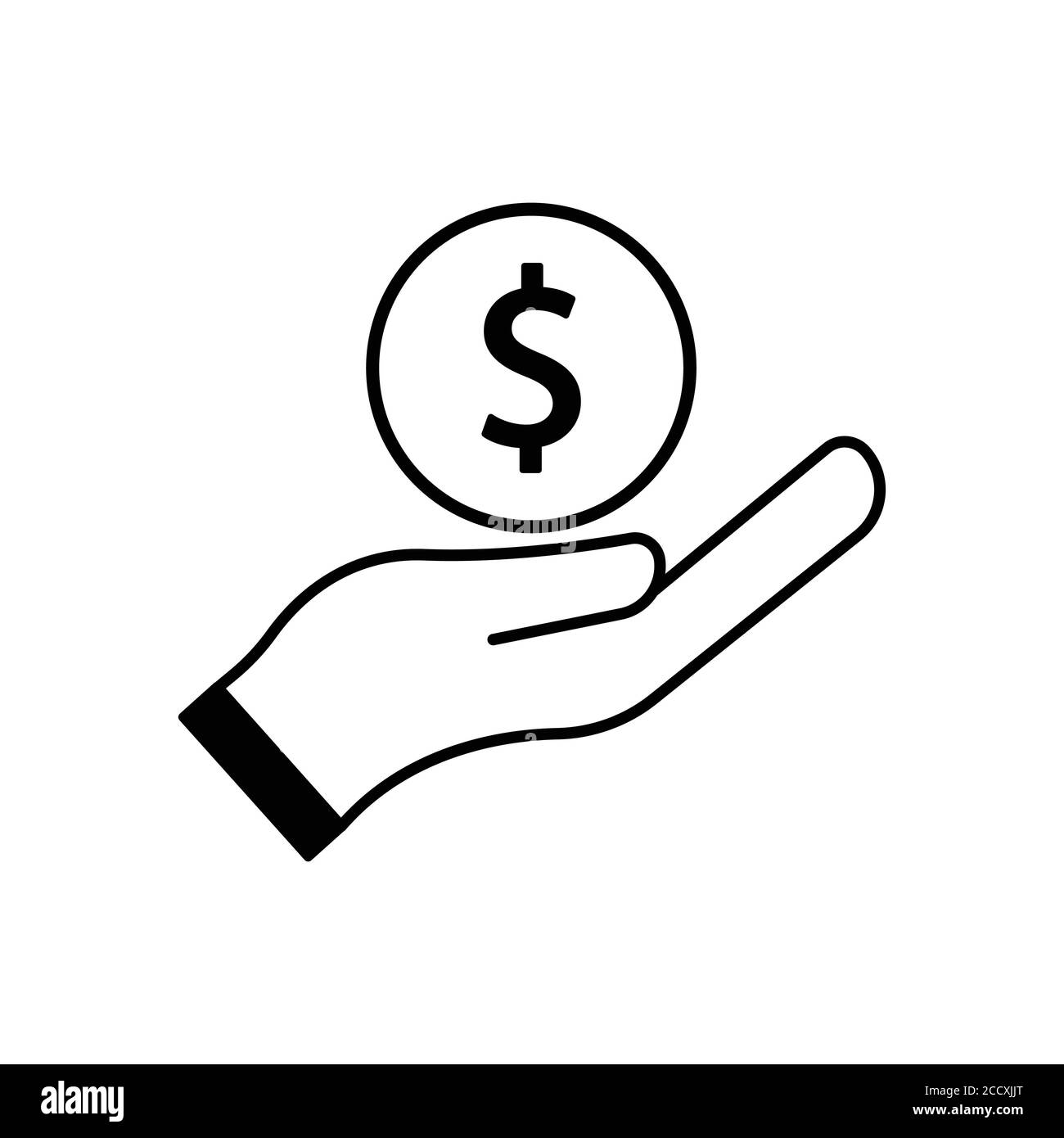 Illustration de l'icône de la charité, pour commémorer la Journée internationale de l'organisation de bienfaisance. Vecteur de modèle de conception Illustration de Vecteur