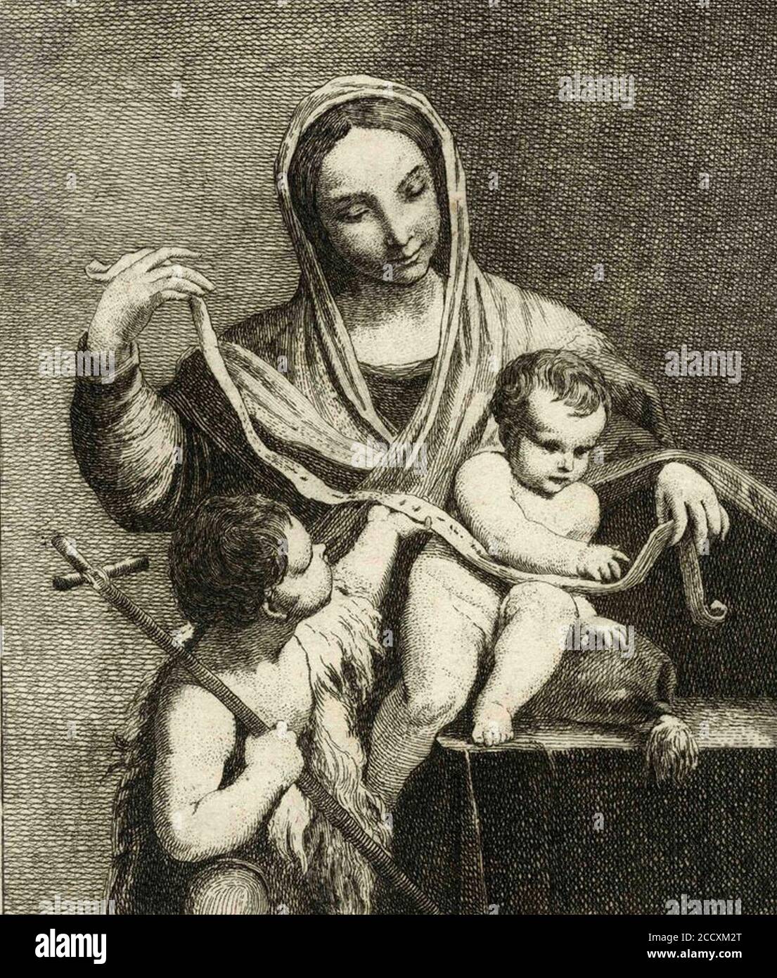 Johann Anton Riedel Madonna nach Giuseppe Crespi ubs G 0728 II Banque D'Images