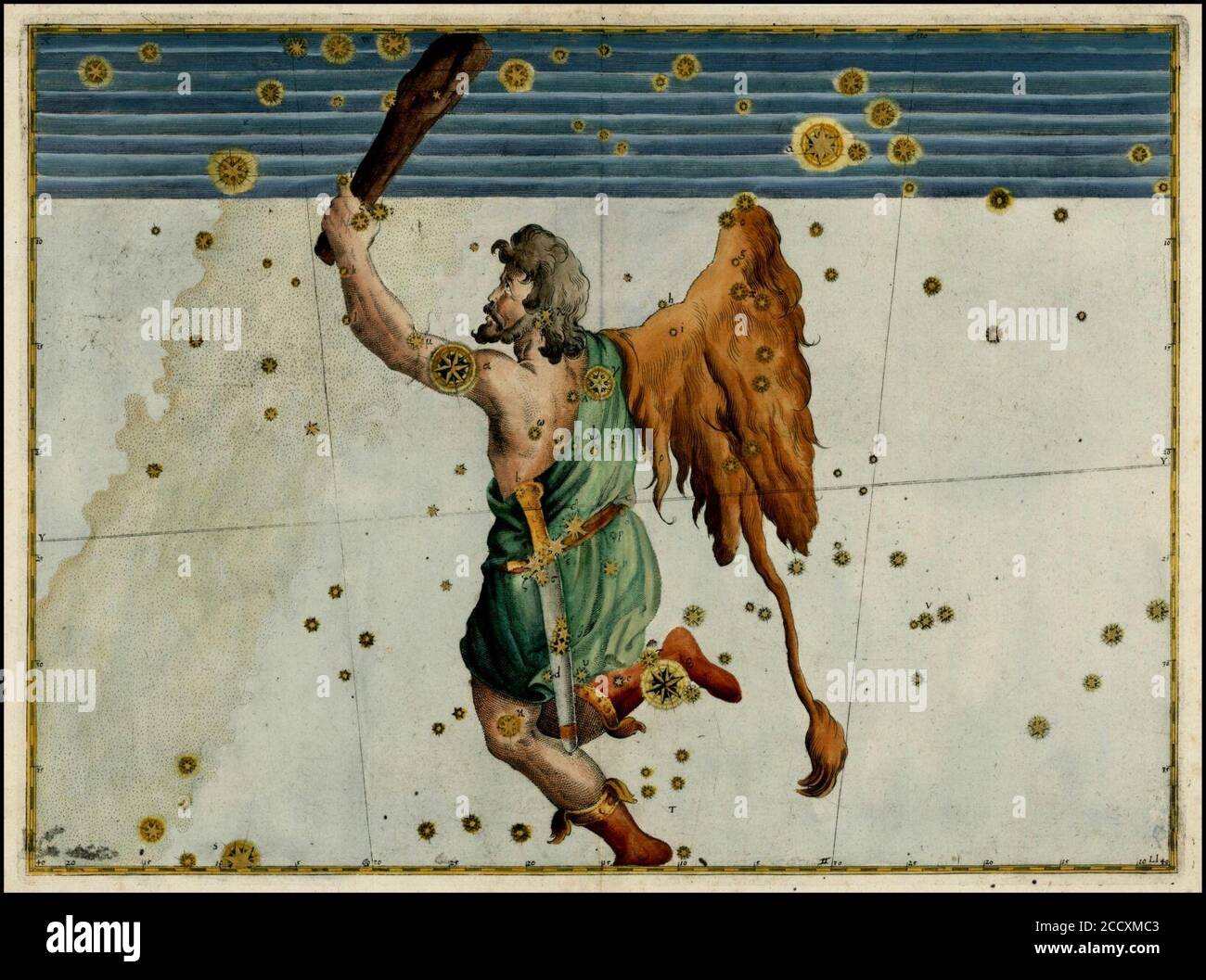 Johann Bayer - Orion. Banque D'Images