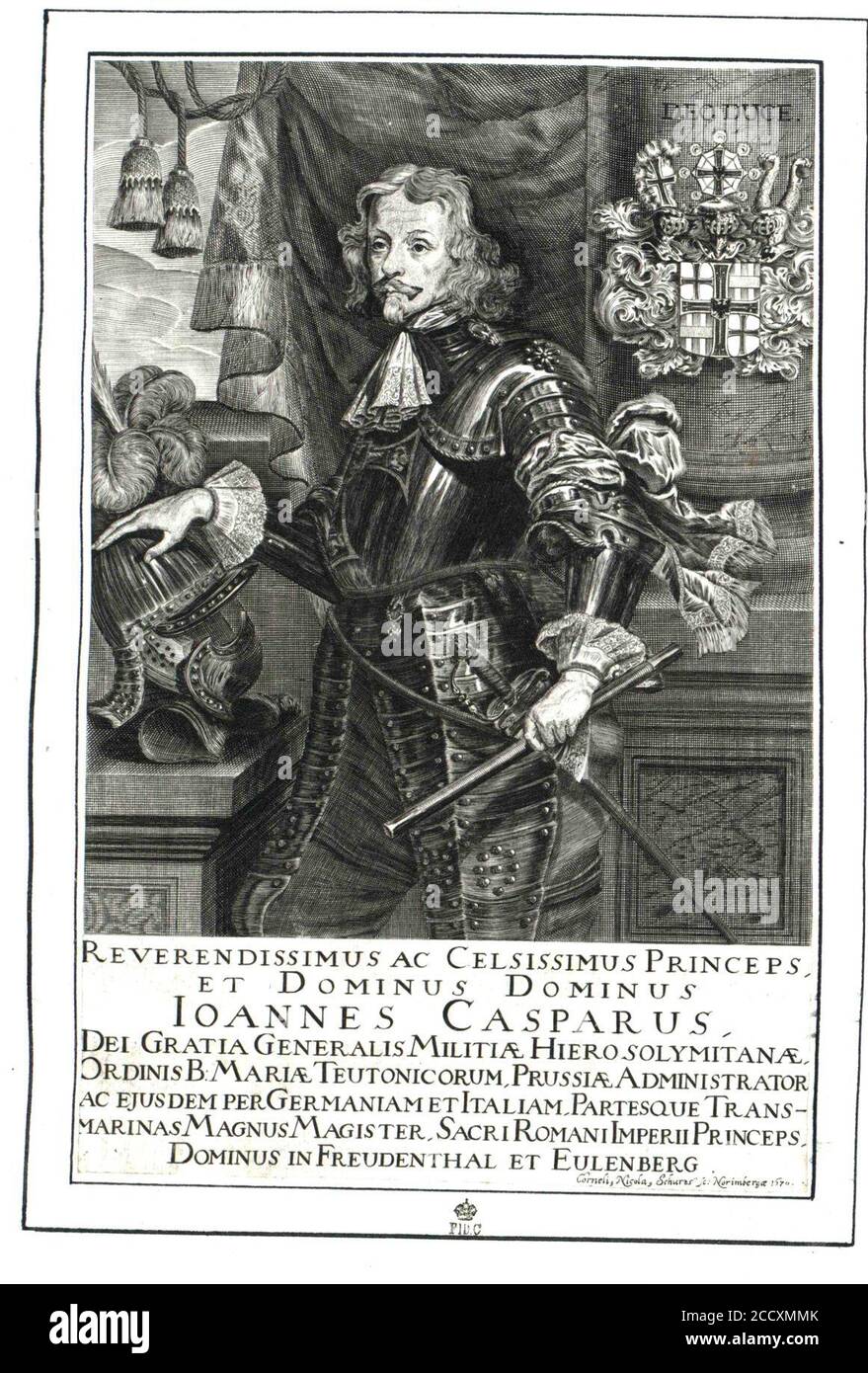 Johann Caspar von Ampringen. Banque D'Images