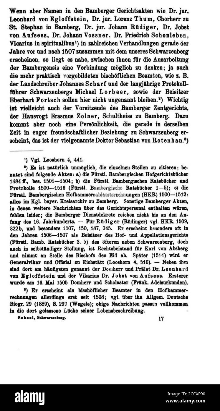 Johann Freiherr zu Schwarzenberg (Scheel) 257. Banque D'Images