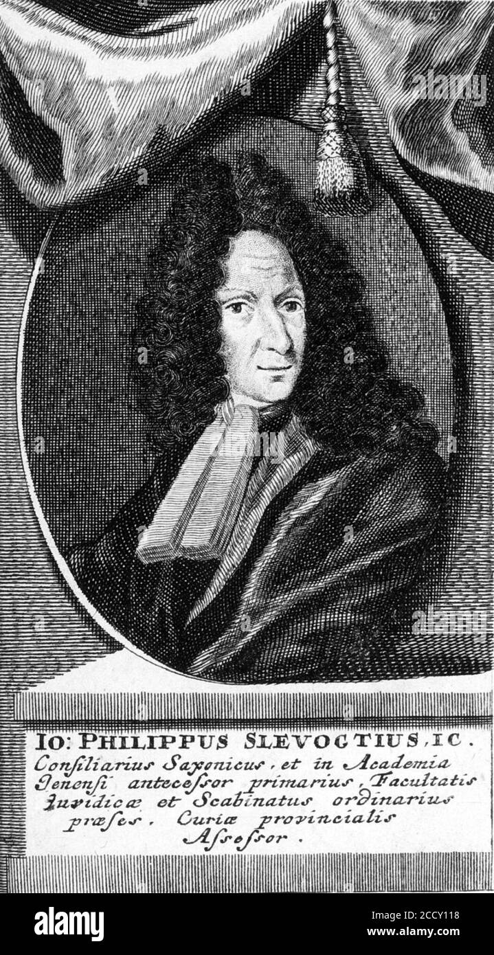 Johann-Philipp-Slevogt. Banque D'Images
