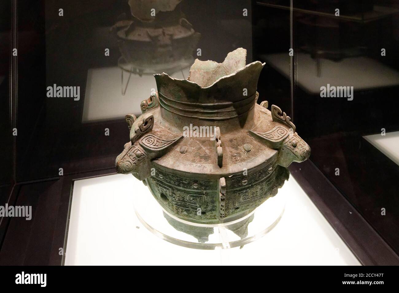 Musée Sanxingdui, Xinping, Chengdu, Sichuan, Chine Banque D'Images