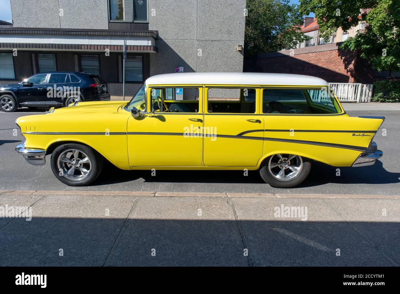 1957 Chevrolet Bel Air Station Wagon 4 portes Banque D'Images