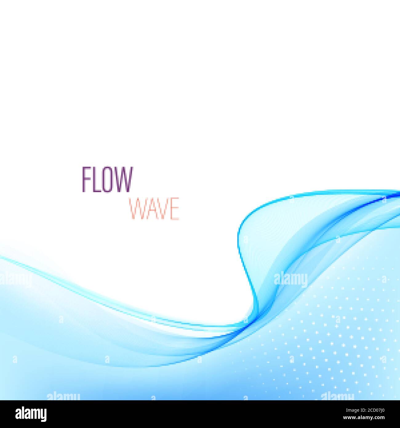 Résumé fond d'onde bleue flux d'onde bleue Illustration de Vecteur