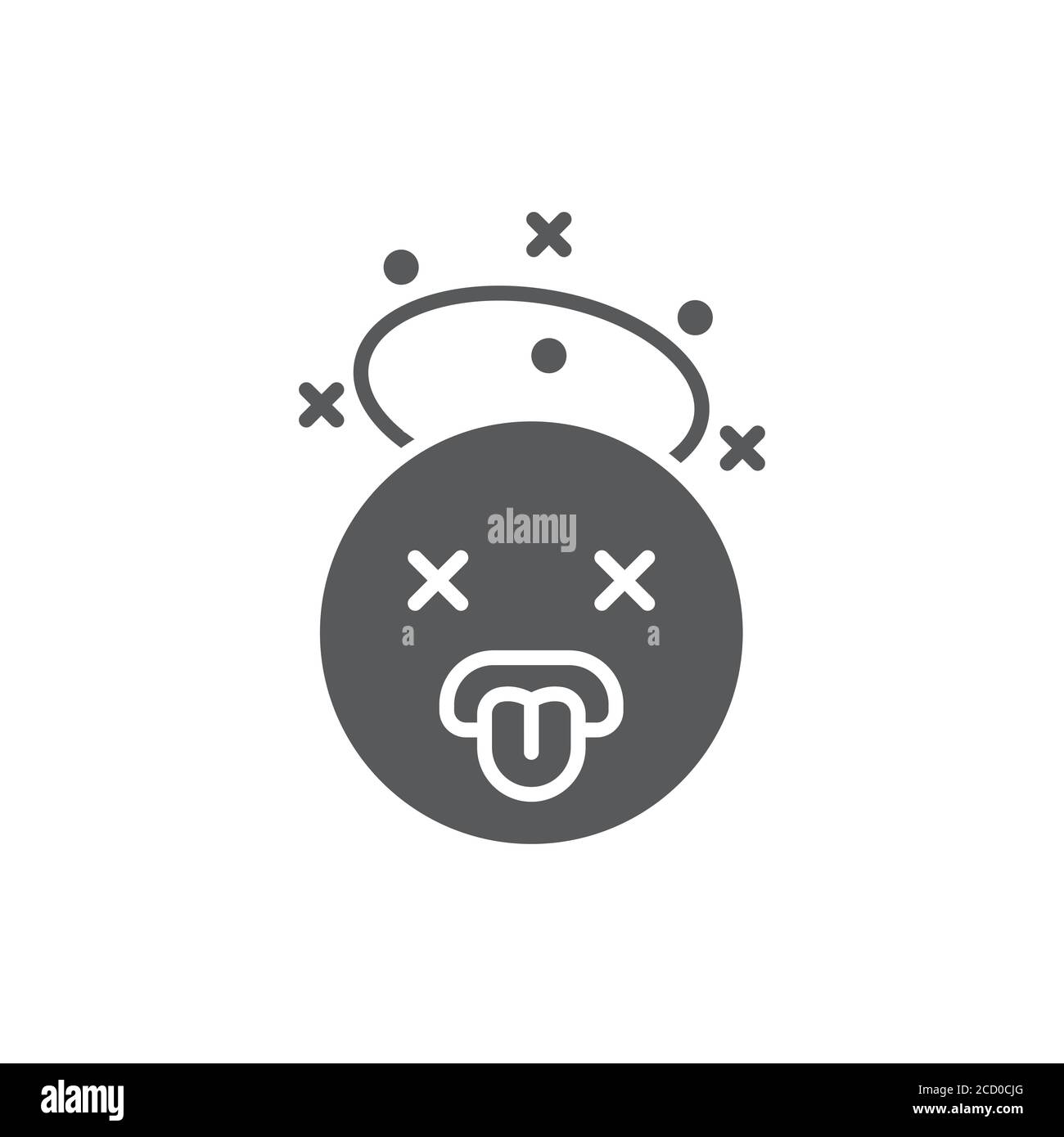 Dead emoji icon vector vectors Banque de photographies et d’images à ...