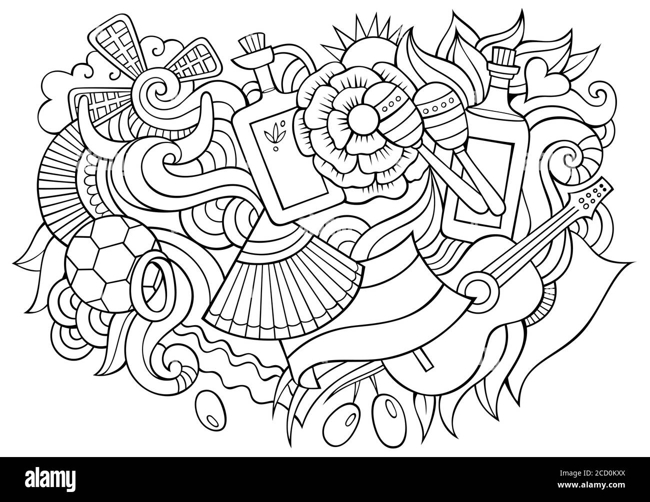 Dessin Espagne Page De Garde www.alamyimages.fr