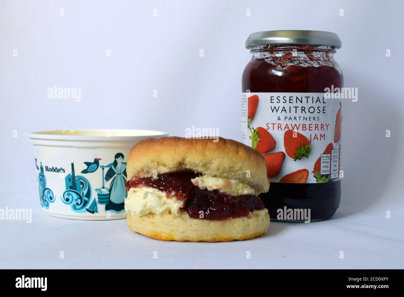 Ingrédients de thé à la crème 1 (de 2) Banque D'Images