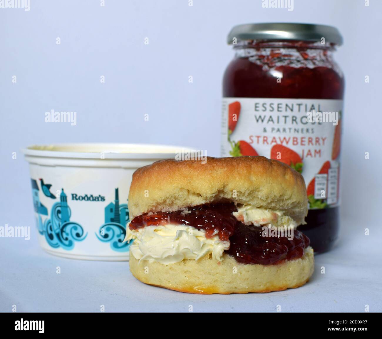 Ingrédients de thé à la crème 2 (de 2) Banque D'Images