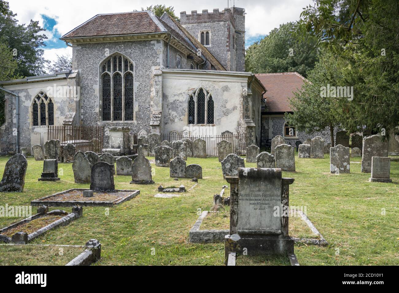 L'église et la paroisse de Sainte-Marie et de toutes les Saints À Droxford Hampshire Banque D'Images