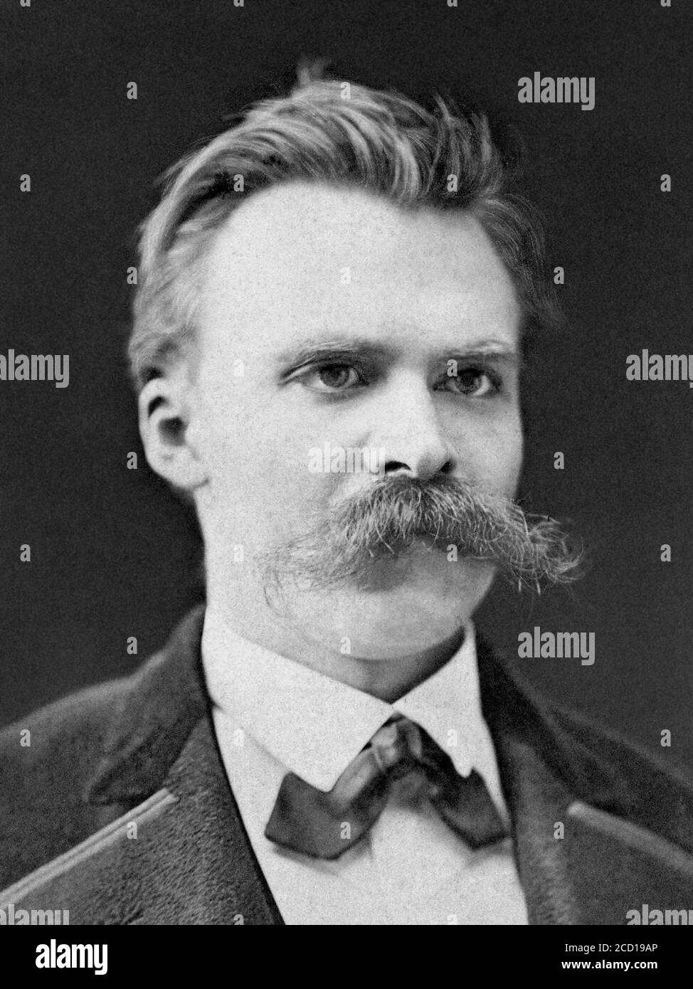 Nietzsche. Portrait de Friedrich Wilhelm Nietzsche (1844-1900) par Friedrich Hartmann, c.1875 Banque D'Images