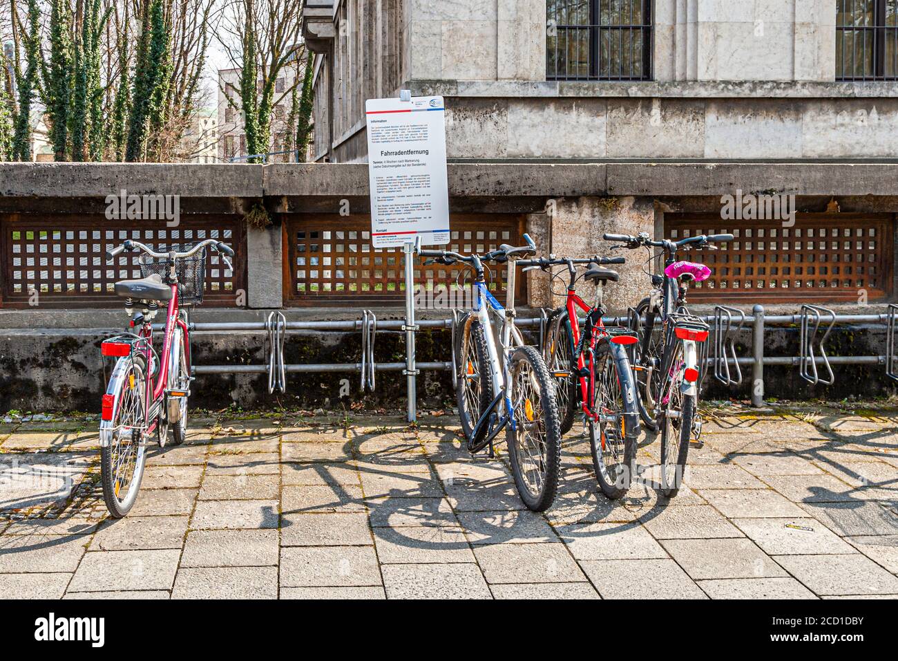Location de vélos à Munich, Allemagne Banque D'Images
