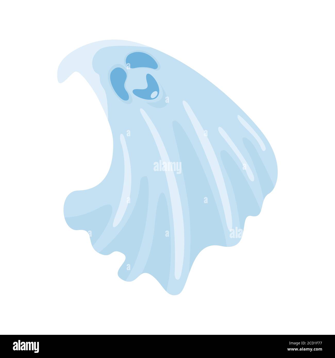 Dessin animé mignon halloween fantôme. Illustration vectorielle. Illustration de Vecteur