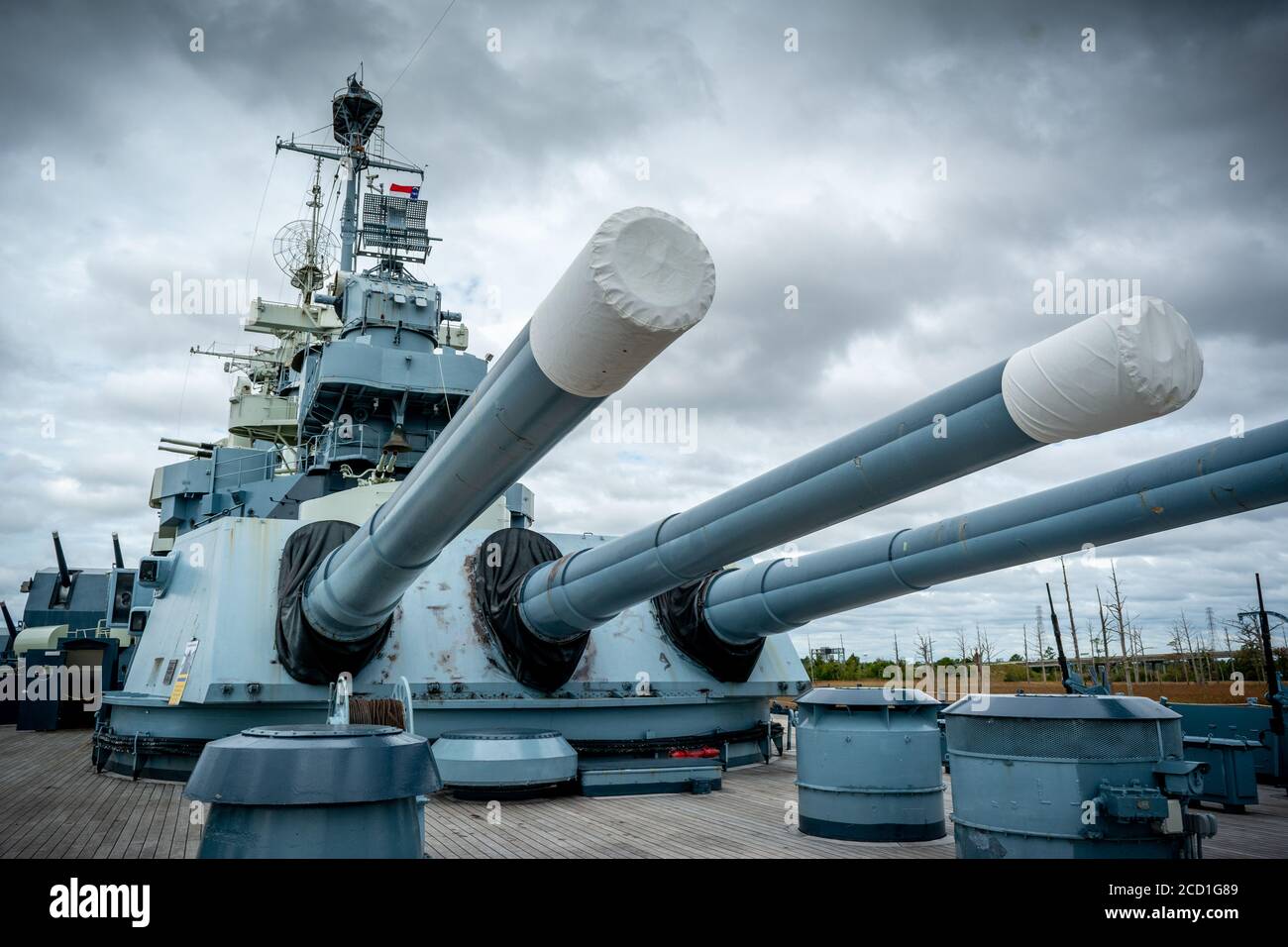 Wilmington, Caroline du Nord/États-Unis - août 5 2019 : USS North Carolina (BB-55) Banque D'Images