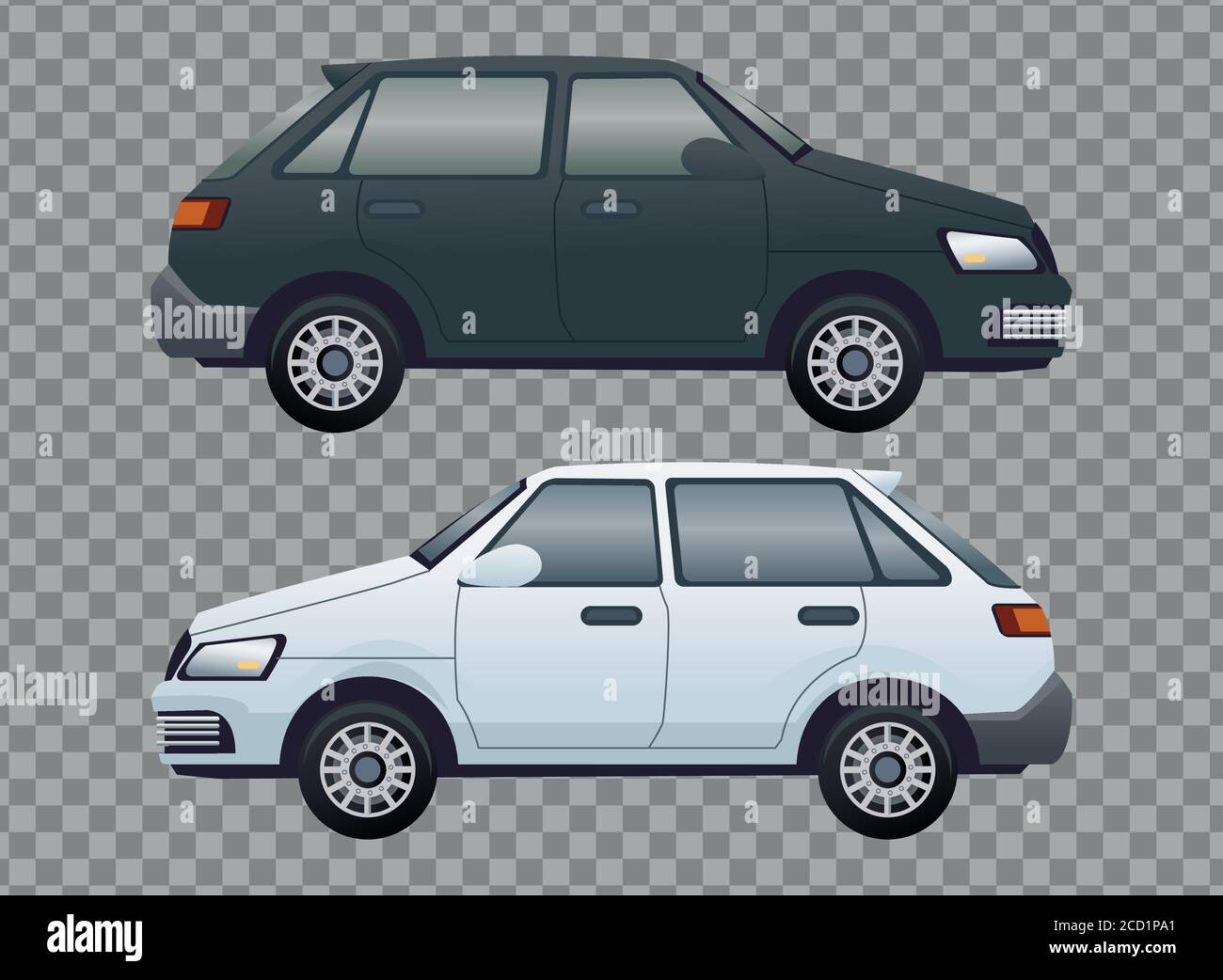 Voiture De Course Noir Et Blanc Banque d'images vectorielles - Alamy