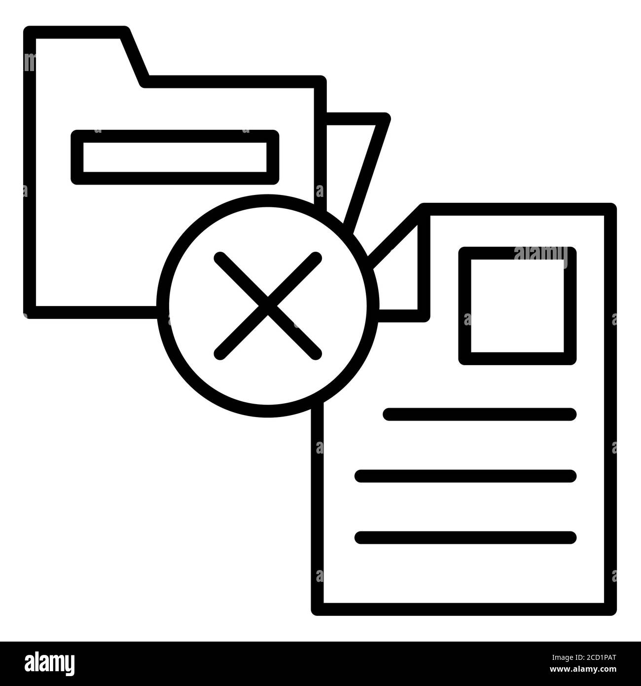 Données perdues icône ligne analytique de données Banque D'Images