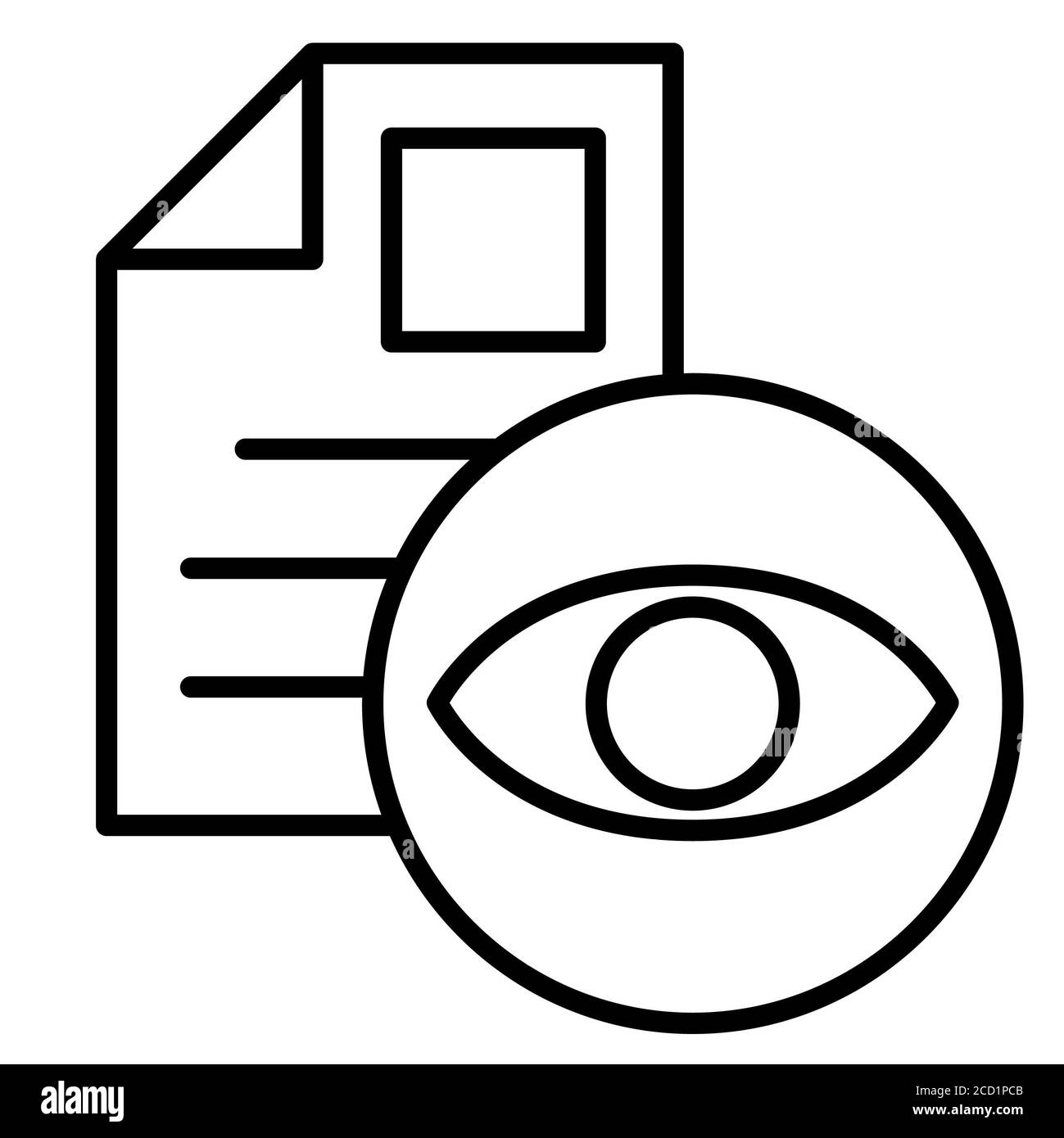 Visualisation des données icône ligne analytique des données Banque D'Images