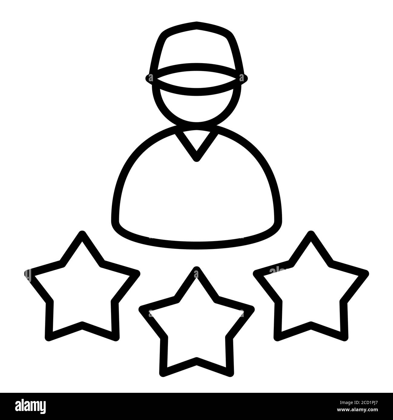 Noter les icônes de la ligne de service de livraison Banque D'Images Noter les icônes de la ligne de service de livraison Banque D'Images