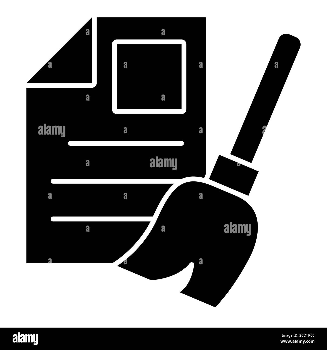 Nettoyage des données Data Analytics icône Glyph Banque D'Images